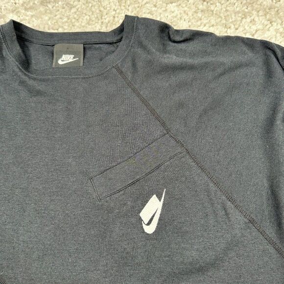 Nike Sportswear Black Oversized Dri Fit Long Sleeve Top - Picture 7 of 11